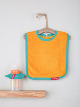 Nino Bambino 100% Organic Cotton Yellow Color Infant/Baby Bib With Bottle Drip.
