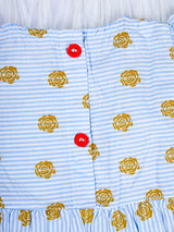 Nino Bambino 100% Organic Cotton Sleeveless Mini Dress With Bow For Baby Girls
