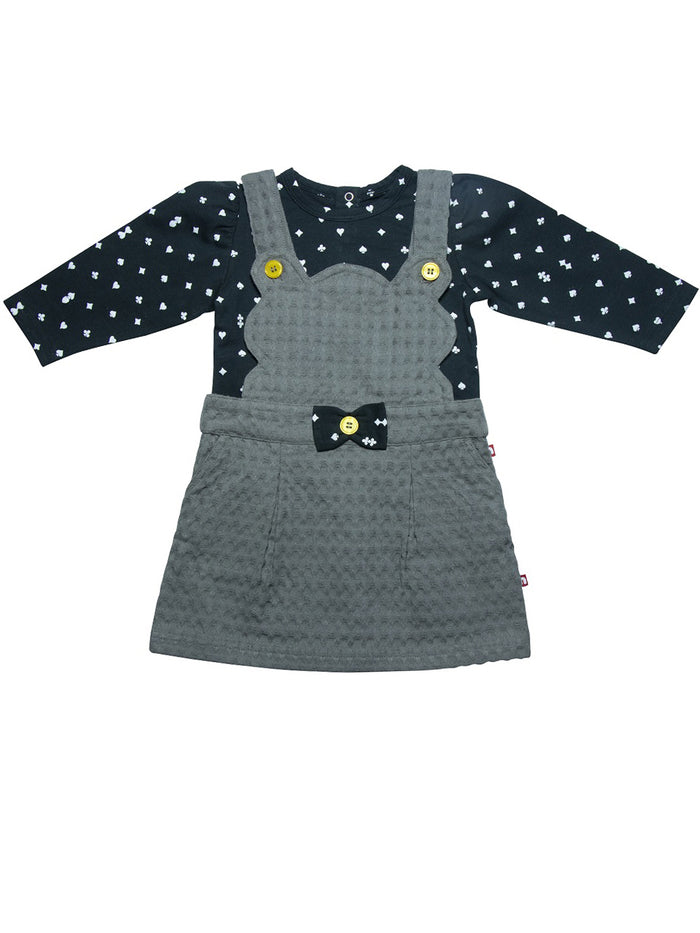 100% Organic Cotton Dungaree Dress Set