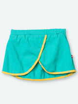 Nino Bambino 100% Organic Cotton Sleeveless Yellow Color Tank Top & Solid Skirt For Baby Girl