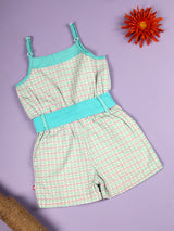 Nino Bambino 100% Organic Cotton Singlet Jumpsuit Dress For Baby Girls