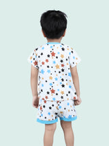 Nino Bambino 100% Organic Cotton Round Neck Short Sleeve T-Shirts & Shorts/Co-ord Set For Unisex Babies & Kids