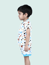 Nino Bambino 100% Organic Cotton Round Neck Short Sleeve T-Shirts & Shorts/Co-ord Set For Unisex Babies & Kids