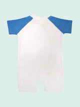 Nino Bambino 100% Organic Cotton Short Sleeve Kimono Half Romper For Unisex Baby