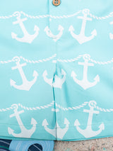 Nino Bambino 100% Organic Cotton Short Sleeve Half Romper With Bow For Baby Boy