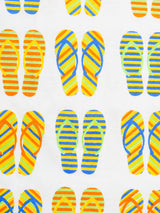 Nino Bambino 100% Organic Cotton Sleeveless Footwear Print Romper For Unisex Baby