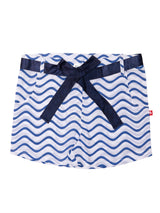 Nino Bambino 100% Organic Cotton White & Blue Shorts For Girl
