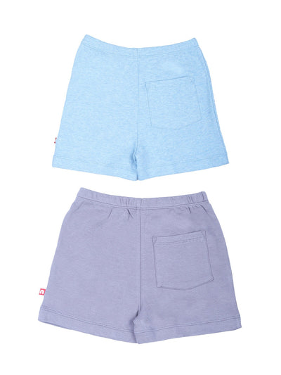 Nino Bambino 100% Organic Cotton Pack Of 2 Shorts Sets For Baby Boy.