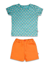 Nino Bambino 100% Organic Cotton Half T-shirt & Shorts Set For Baby Boy