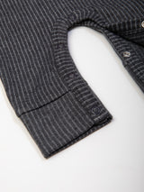 Nino Bambino Charcoal Color Full Sleeve Thermal Romper For Unisex Baby Baby Boy & Baby Girls