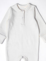 Nino Bambino White Color Full Sleeve Thermal Romper For Unisex Baby Baby Boy & Baby Girls