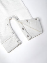 Nino Bambino White Color Full Sleeve Thermal Romper For Unisex Baby Baby Boy & Baby Girls