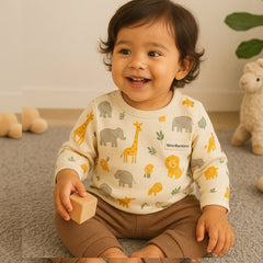 The Gentle Touch: Discover Nino Bambino's Organic Full Sleeve T-Shirts for Infants