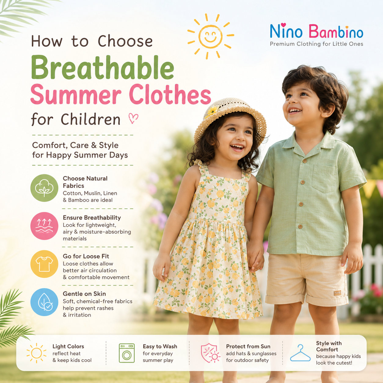 How to Choose Breathable Summer Clothes for Children