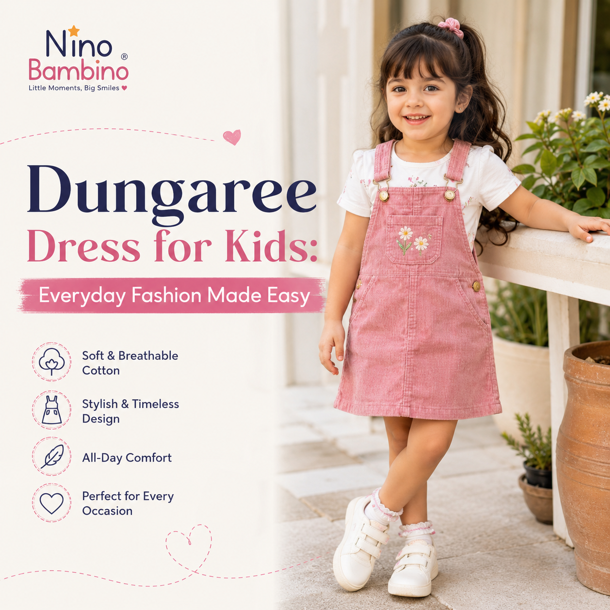 Dungaree Dress for Kids: Everyday Fashion Made Easy.