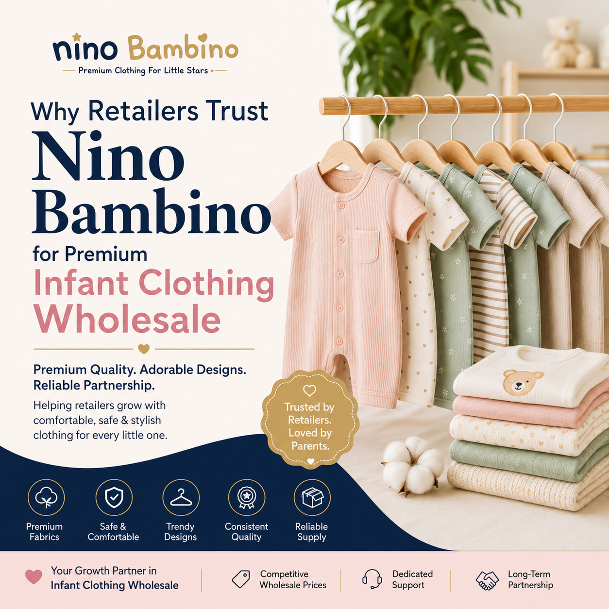 Why Retailers Trust Nino Bambino for Premium Infant Clothing Wholesale