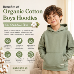 Benefits of Organic Cotton Boys Hoodies for Sensitive Skin.