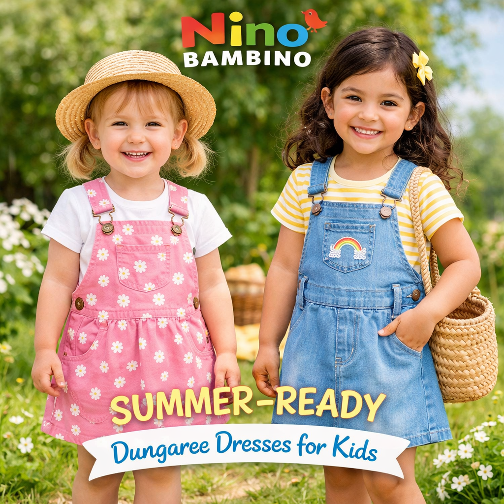 Summer-Ready Dungaree Dresses for Kids: Light, Cute, and Comfortable