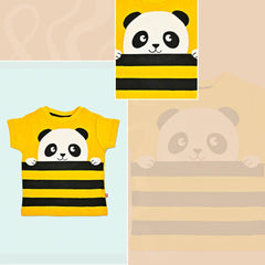 Traditional Meets Trendy: The Adorable Appeal of Panda Print T-shirts for Your Little One.