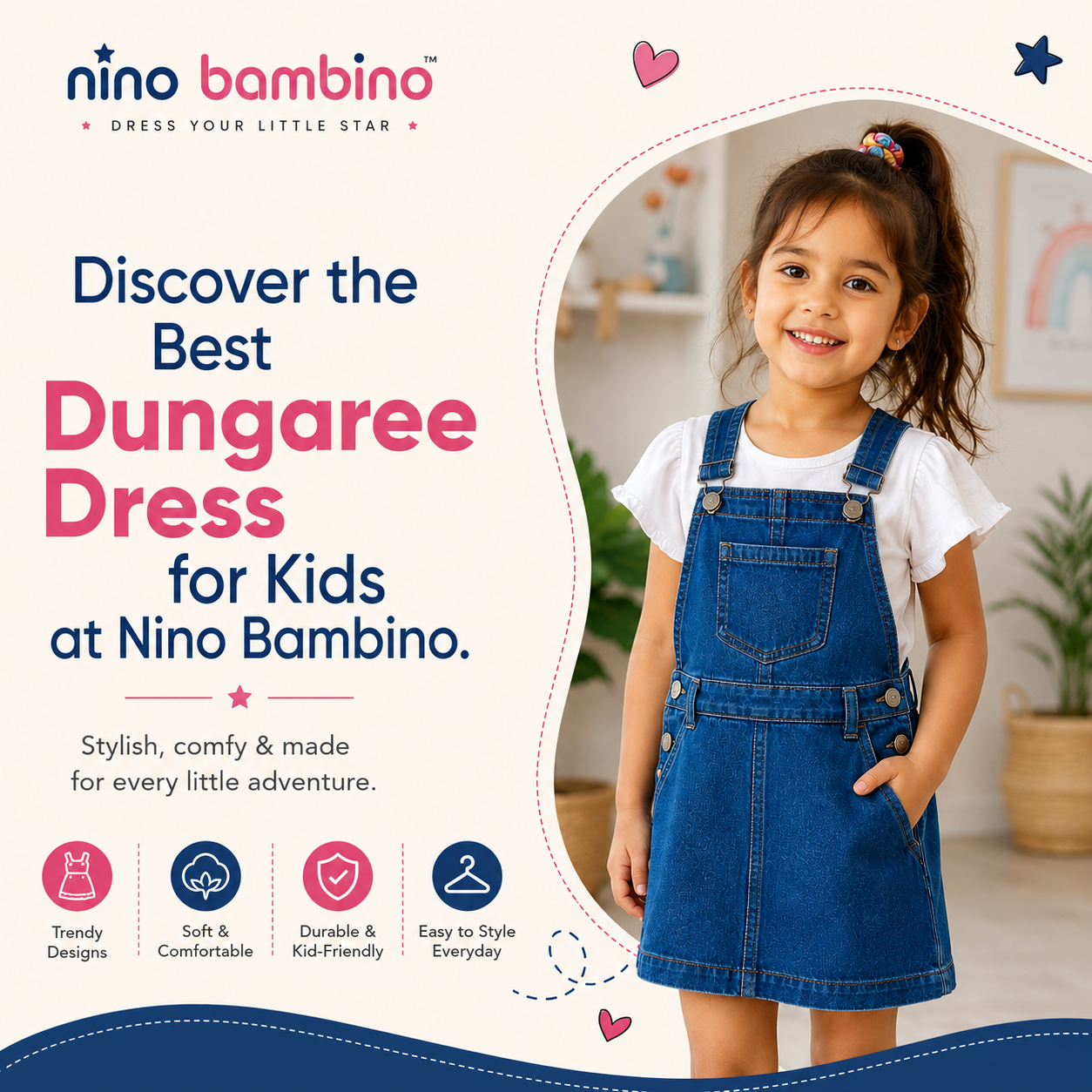 Discover the Best Dungaree Dress for Kids at Nino Bambino.