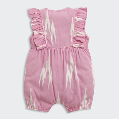 Nino Bambino 100% Oraganic Cotton Sleeveless Half Romper For Baby Girl