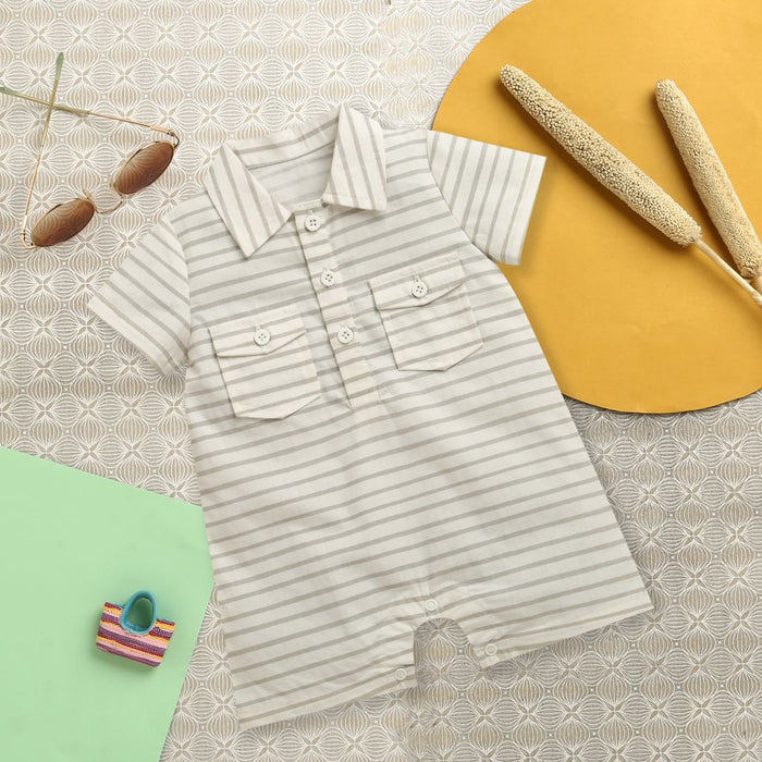 Nino Bambino 100% Organic Cotton Romper For Baby Boy
