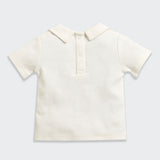 Nino Bambino 100% Organic Cotton Solid T-Shirt With Dungaree Set For Kid Boy