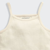 Nino Bambino 100% Oraganic Cotton Solid Strap Assorted Camisole For Baby Girl-Pack Of 2