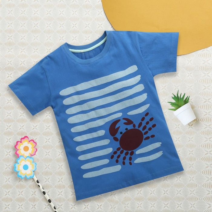 Nino Bambino Short Sleeve Blue T-shirts For Boys