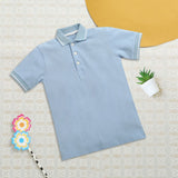 Nino Bambino Short Sleeve Sky Blue Polo Neck T-shirts For Boys