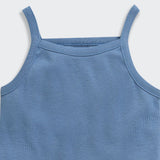 Nino Bambino 100% Oraganic Cotton Solid Strap Assorted Camisole For Baby Girl-Pack Of 2