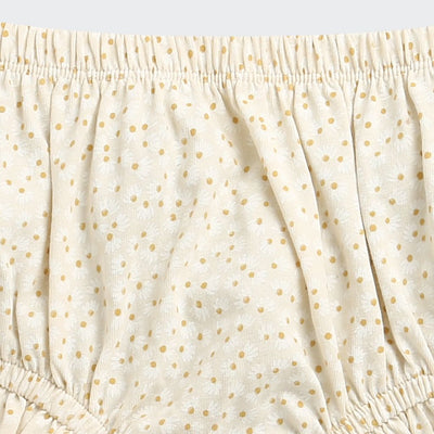 Nino Bambino 100% Organic Cotton Printed Dress With Bloomer Set For Baby Girl