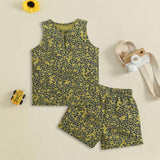 Nino Bambino 100% Organic Cotton Printed Shirt With Short Set For Kid Boy