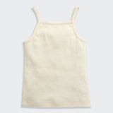 Nino Bambino 100% Oraganic Cotton Solid Strap Assorted Camisole For Baby Girl-Pack Of 2