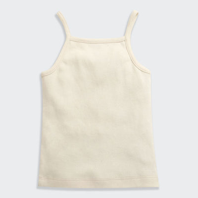 Nino Bambino 100% Oraganic Cotton Solid Strap Assorted Camisole For Baby Girl-Pack Of 2