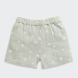 Nino Bambino 100% Organic Cotton Printed Shirt With Short Set For Kid Boy