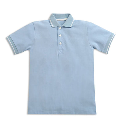 Nino Bambino Short Sleeve Sky Blue Polo Neck T-shirts For Boys