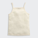 Nino Bambino 100% Oraganic Cotton Solid Strap Assorted Camisole For Baby Girl-Pack Of 2