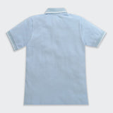Nino Bambino Short Sleeve Sky Blue Polo Neck T-shirts For Boys