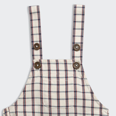 Nino Bambino 100% Organic Cotton Solid T-Shirt With Dungaree Set For Kid Boy