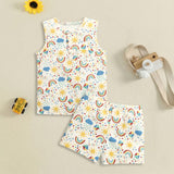 Nino Bambino 100% Organic Cotton Printed Shirt With Short Set For Kid Boy