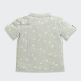 Nino Bambino 100% Organic Cotton Printed Shirt With Short Set For Kid Boy