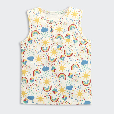 Nino Bambino 100% Organic Cotton Printed Shirt With Short Set For Kid Boy