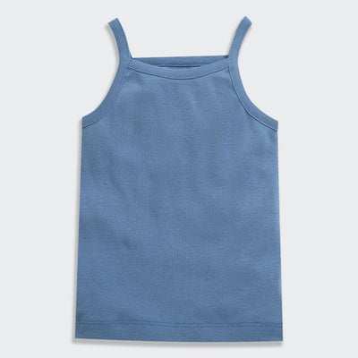 Nino Bambino 100% Oraganic Cotton Solid Strap Assorted Camisole For Baby Girl-Pack Of 2