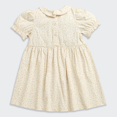 Nino Bambino 100% Organic Cotton Printed Dress With Bloomer Set For Baby Girl