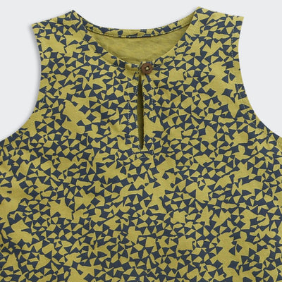 Nino Bambino 100% Organic Cotton Printed Shirt With Short Set For Kid Boy