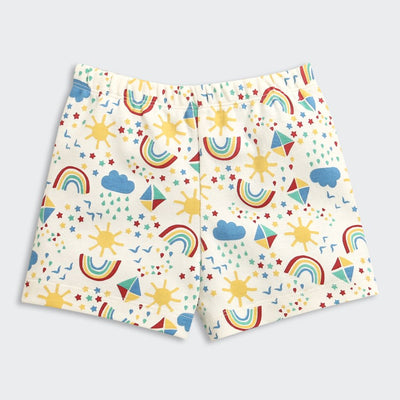Nino Bambino 100% Organic Cotton Printed Shirt With Short Set For Kid Boy