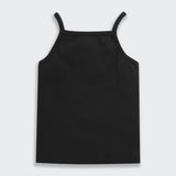 Nino Bambino 100% Oraganic Cotton Solid Strap Assorted Camisole For Baby Girl-Pack Of 2
