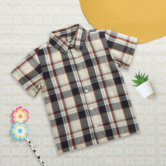 Nino Bambino Organic Cotton Short Sleeve Multicolor Shirts For Boys