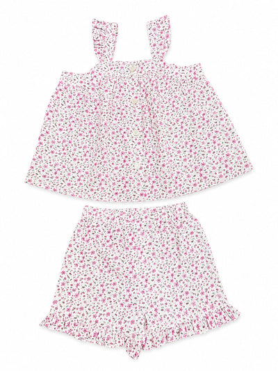 Nino Bambino 100% Organic Cotton Printed Dress With Bloomer For Baby Girl